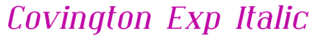 Covington Exp Italic